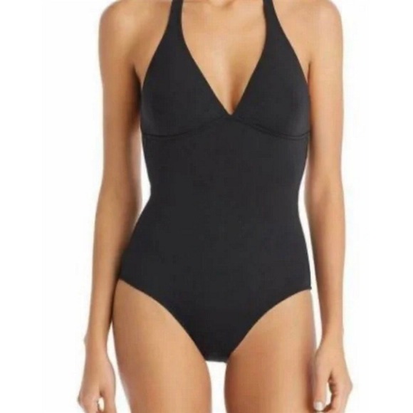 NWT Vilebrequin S Solid Water Fames 1PC Swimsuit Black 97246